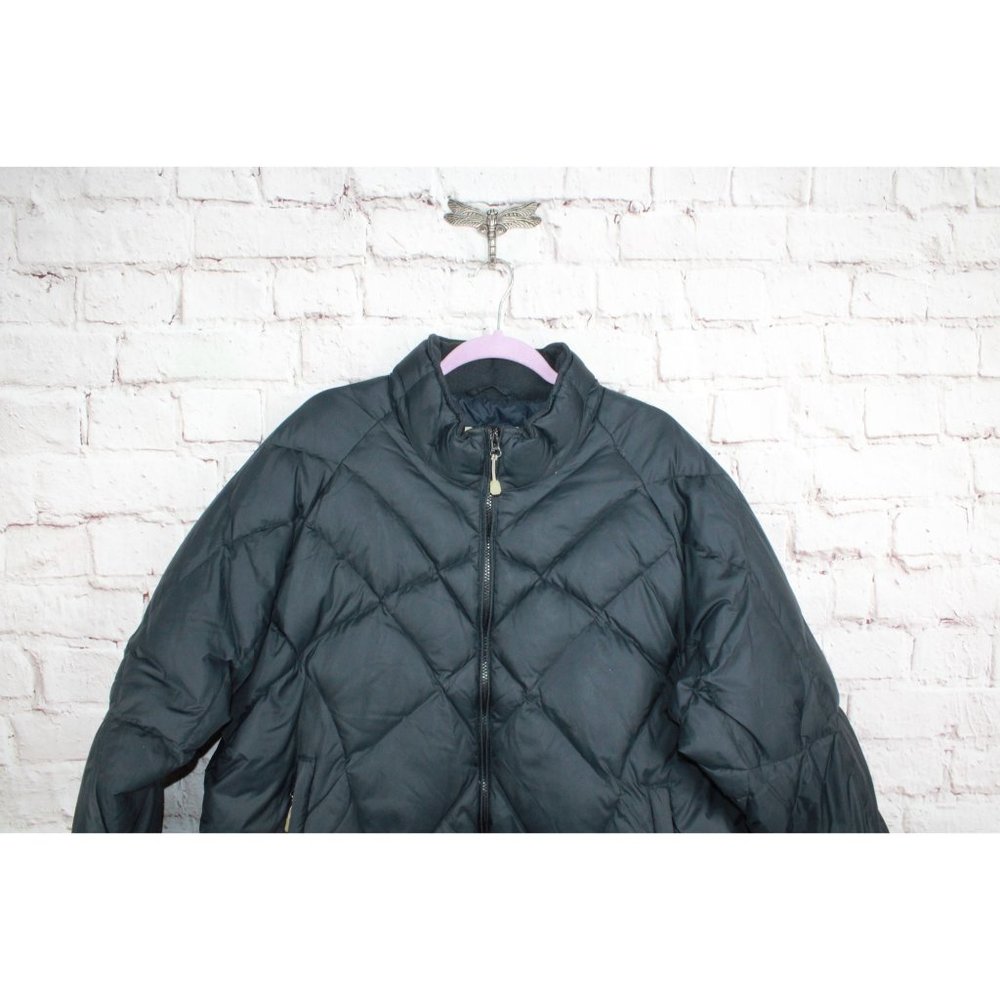 Cabela's Black Puffer Nylon Goose Down Full Zip Winter Snow Cold Jacket XXL - Picture 3 of 9